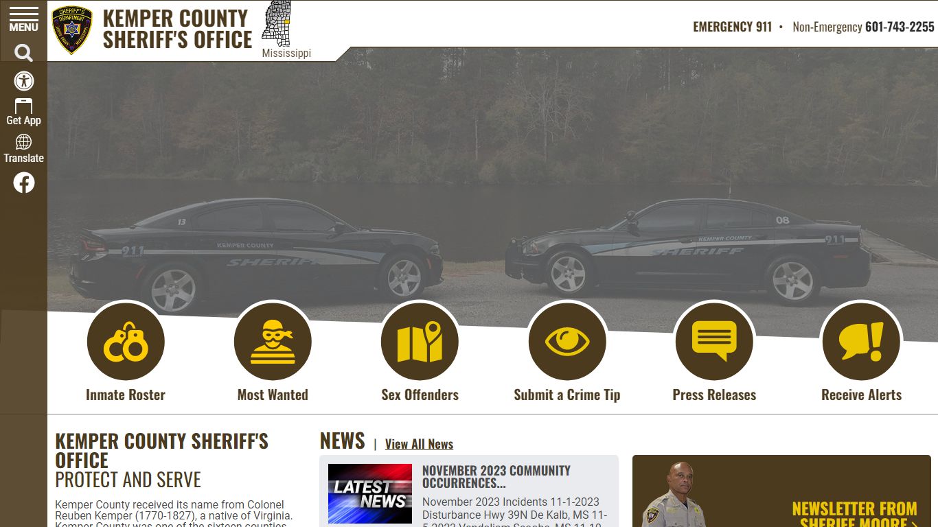 Inmate Roster (385) - Kemper County Sheriff